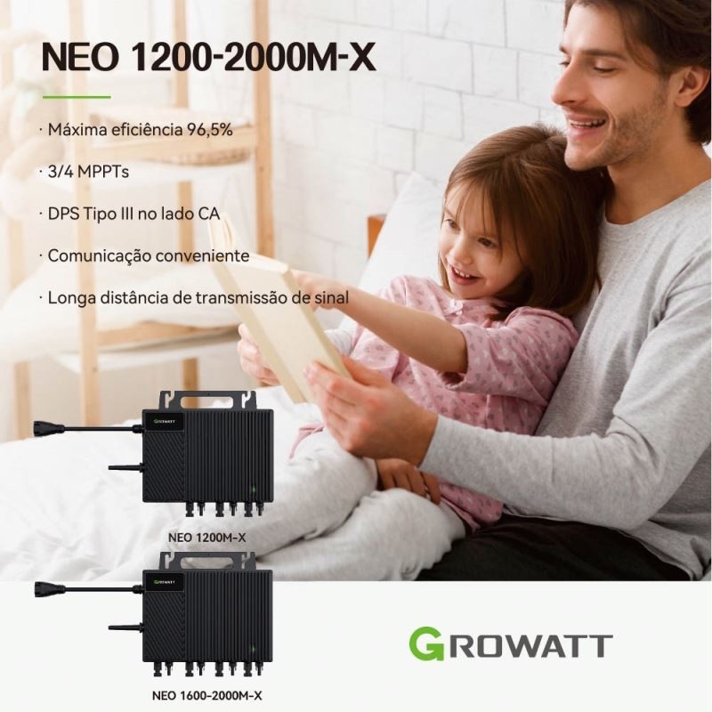 Growatt zonnepanelen en 800w 2400w 3000w hybride zonne-inverter voor op het net zonne-systeem