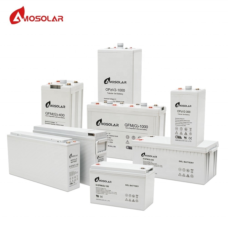 12V/24V/36V/48V AGM zonnebatterij voor thuis zonne-systeem oplaadbaar en langdurig