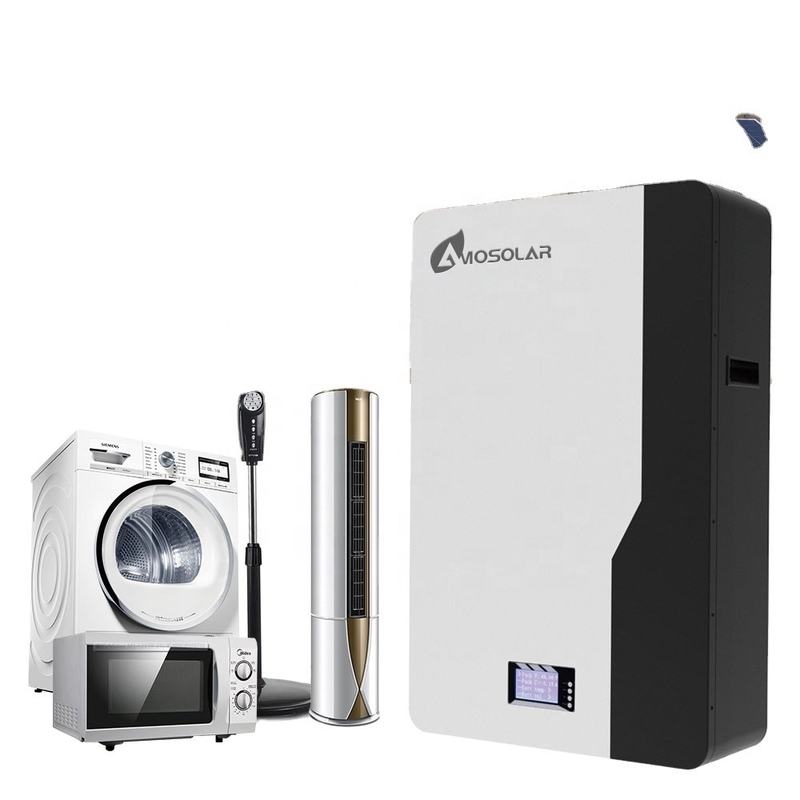 Amosolar 24v 48v 100ah 200ah 5kwh 10kwh 2.5kwh Lifepo4 batterij voor zonne-energieopslag