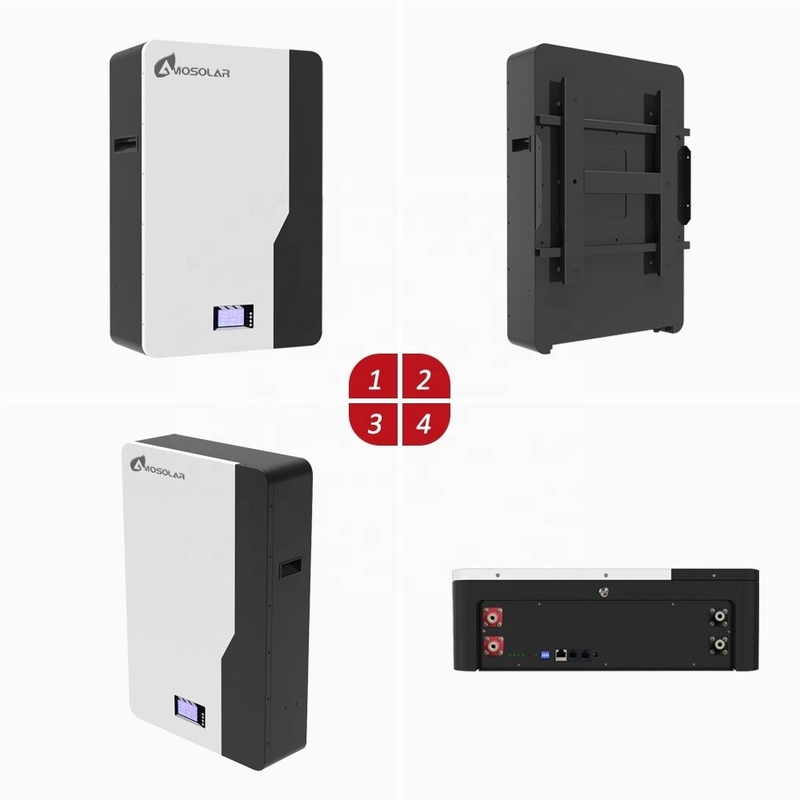 Amosolar 48V/51.2V 100ah 200ah 5kwh 10kwh 2.5kwh Lithium-ionbatterij voor zonneopslag