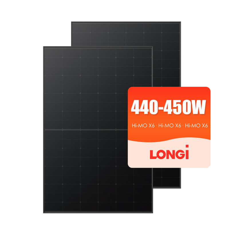 IP68-classificatie Junction Box Longi N-type LR5-72HPH 450w 600w Mono Solar Panel voor zonnestelsel