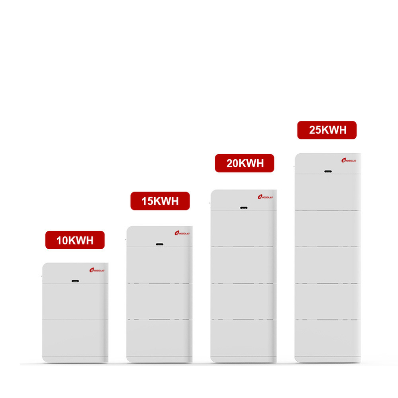 Split Lithium Iron Phosphate Battery Stack 20kWh/25kWh voor zonne-energieopslag