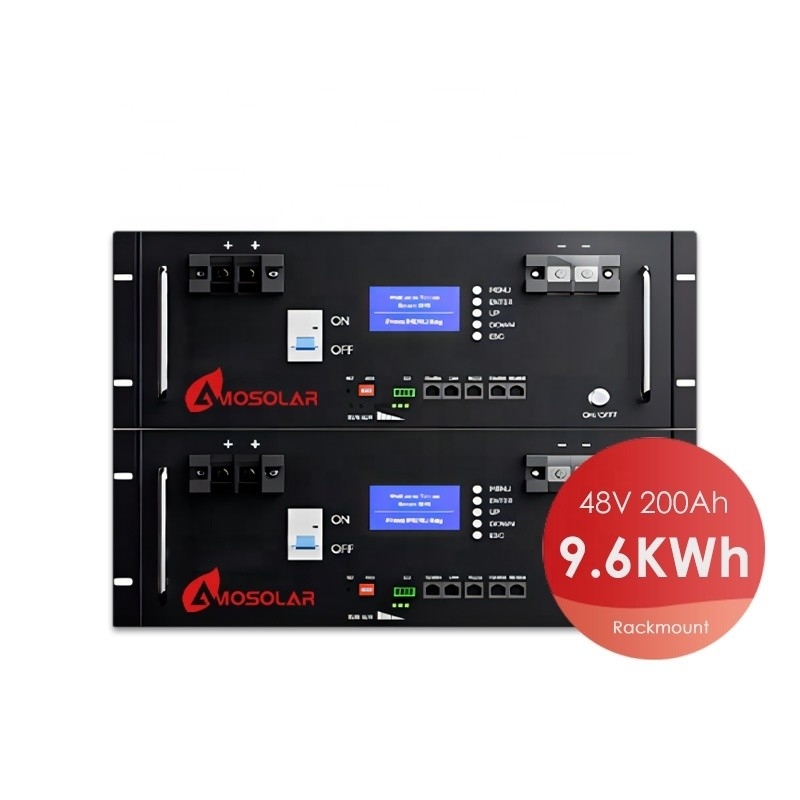 LiFePO4 48V 51.2V Lithium Ion Battery 100Ah 200AH Deep Cycle LFP met componenten