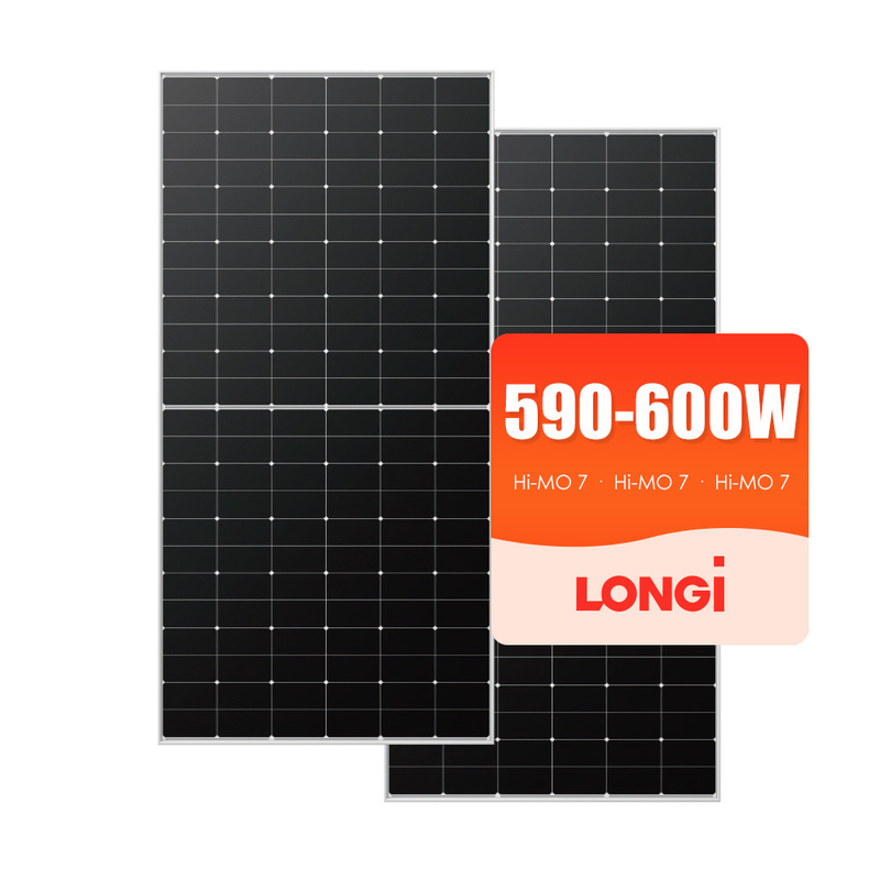 Longi zonnepaneel 585W 590W 595W 600W mono bifaciale PV-modules voor fotovoltaïsche systemen