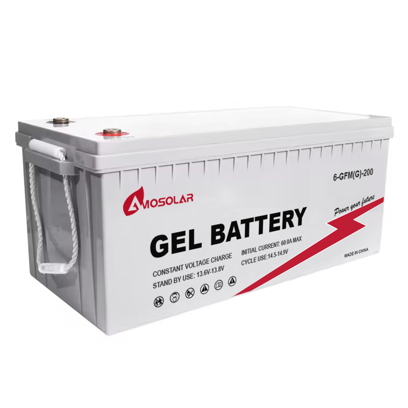 Amosolar EU Stock GEL loodzuurbatterij 12V 100Ah 200Ah 250Ah 300Ah voor elektrische auto's